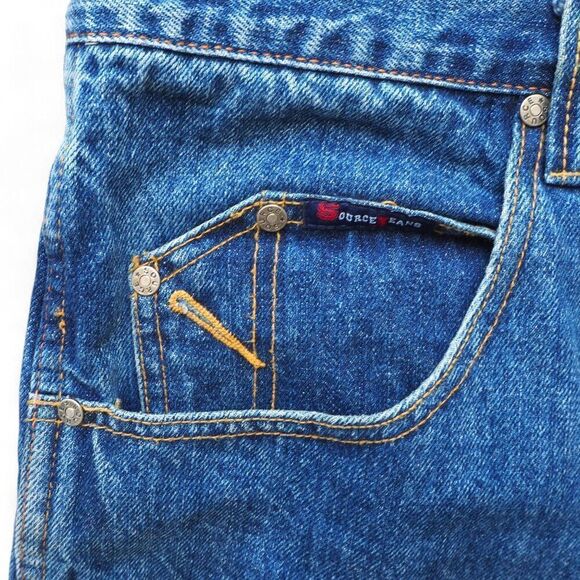 Source Jeans Vintage 90s Y2K Distressed Relaxed Skate Jeans Men's 42 x 34 - Picture 10 of 14